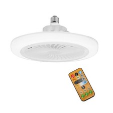Ventilateur Plafond Intelligent Télécommande Led 3 Vitesses E27 AC 85-265V 3en1