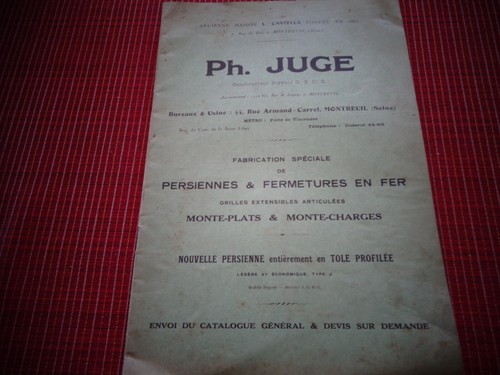 Catalogue persiennes et - ,