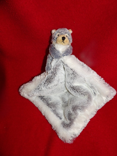 Doudou peluche mouchoir loup - mouchoir,