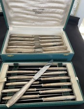 écrin de 24 COUTEAUX métal argenté APOLLONOX/7468V15