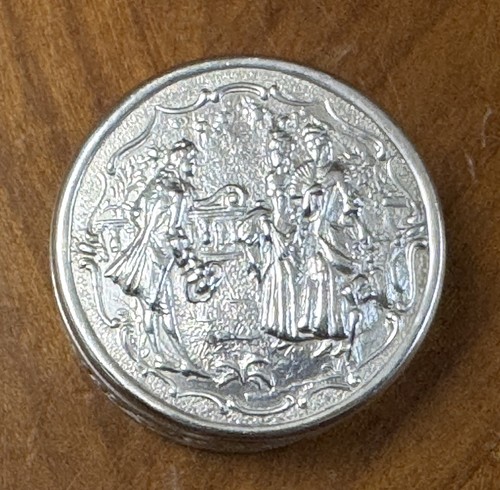 Ancienne boite pilulier - , argent