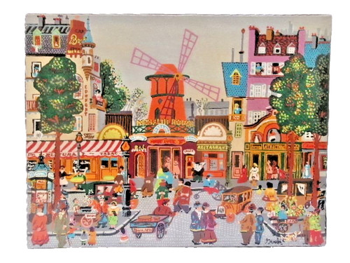 Tableau naïf vue du - tableau,