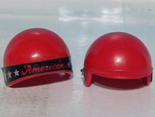 PLAYMOBIL CASQUE ROUGE MOTO