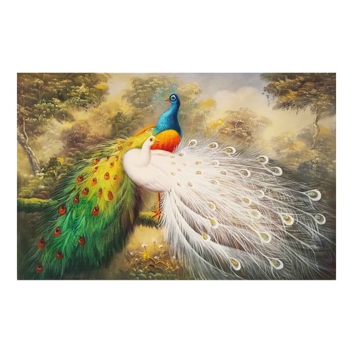 Toile huile 90x60 - toile, blanc