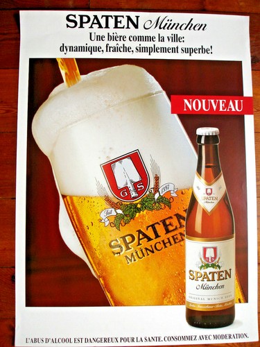 Affiche biere spaten munchen - spaten, munchen-