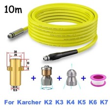 Kit de Nettoyage de Tuyau de Vidange D'égout Canalisation 10m Compatible Karcher