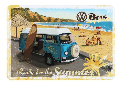 Carte postale métallique - , vw