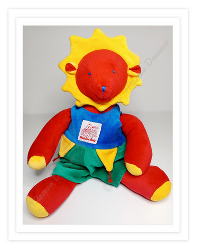 Peluche doudou lion - lion, ancien