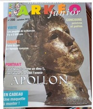 Arkeo junior numero 200 - oct 2012 - portait apollon decouverte de l'archéologie
