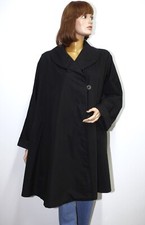 Vintage 1980s Grey Cotton/Wool Loose Fit Raincoat CELINE PARIS XL Made in France