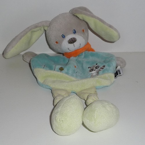 Doudou lapin tex vert - tex,