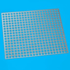 Stainless Steel Perforated Sheet Metal Mesh Plate Screen Decorative 9.84x13inch