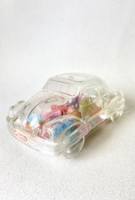 VW New Beetle - boite transparente - voiture coccinelle - 18 X 10,5 X 7,5 cm