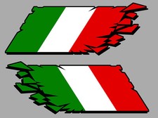 2 X DRAPEAU CASSE ITALIE
