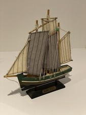Maquette Bateau A Voile Bois Ancienne