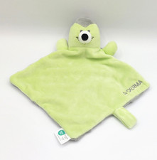 Doudou plat hérisson vert