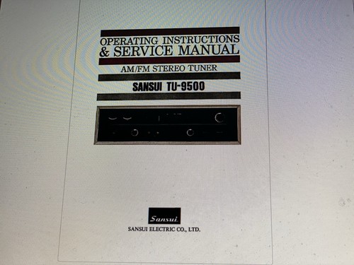 Sansui 9500 service - sansui, manual