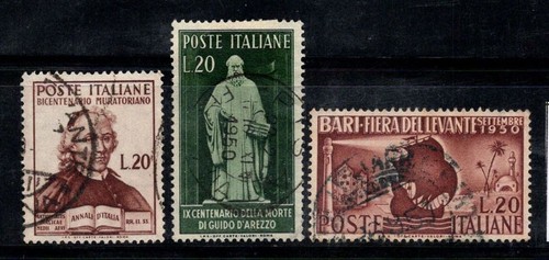 Italie 1950 sass 625 627 - italie, 625-627