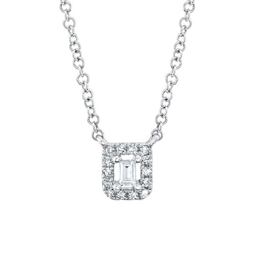 14k blanc baguette - 14k,