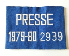 POLICE BRASSARD DE PRESSE 1979