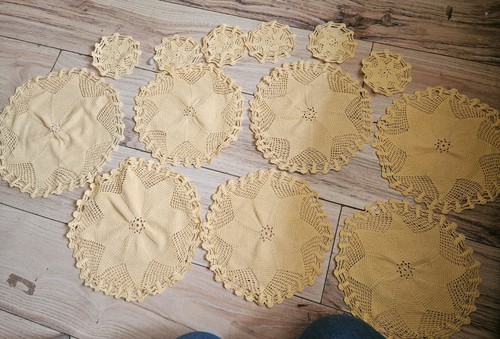 Vtg handmade star crochet - vtg,