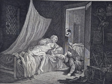 Gravure CURIOSA, 1913 : J'Y