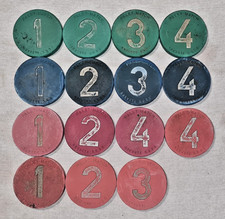 ANCIEN JEU DE 15 PALETS EN