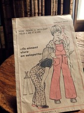 Rare patron de couture vintage Ancienne, patron ancien collection rétro couture