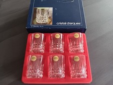 6 verres a  Porto en cristal d'arques  Tuileries Villandry neuf 