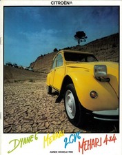Catalogue brochure Citroën gamme Petites Citroën 2 CV Dyane Méhari 4 x 4 1980 FR