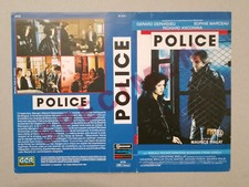 JAQUETTE VHS - POLICE - VHS SLEEVE - GERARD DEPARDIEU - SOPHIE MARCEAU - PIALAT