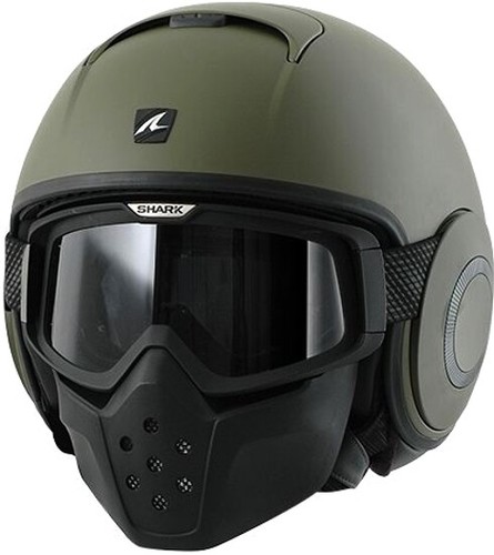 Casque jet shark raw blank - jet,