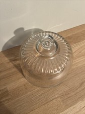 Ancienne Cloche Dôme à Dessert Ou Fromage en Verre Décor Arrondi Ø 16 cm Arcopal