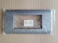 Plaque 4 modules couleur ACIER