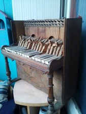 Ancien Piano Enfants En Bois De 1880-1900