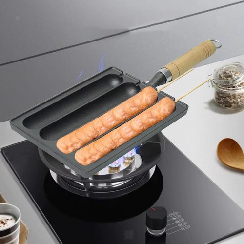 Saucisse poêle griller - poêle,