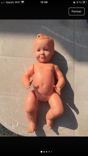 Vintage poupée baigneur petit - poupée,