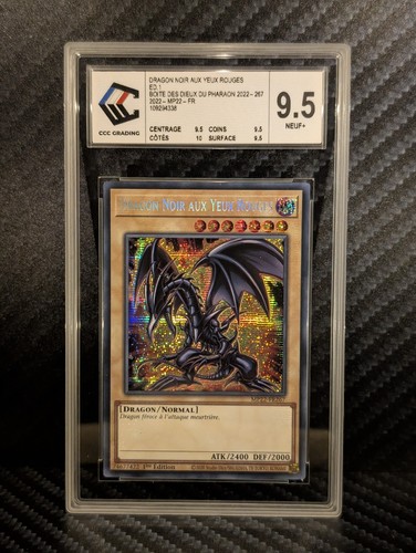 Dragon noir aux yeux rouges - dragon,
