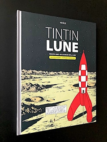 Tintin lune hergé - tintin,