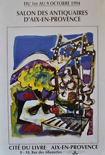 CLAUDE VENARD - Affiche le Salon des Antiquaires-Aix-En-Provence / 1994 