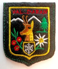 Écusson ancien VAL D'ARAN Pyrénées France Espagne - en feutrine brodée