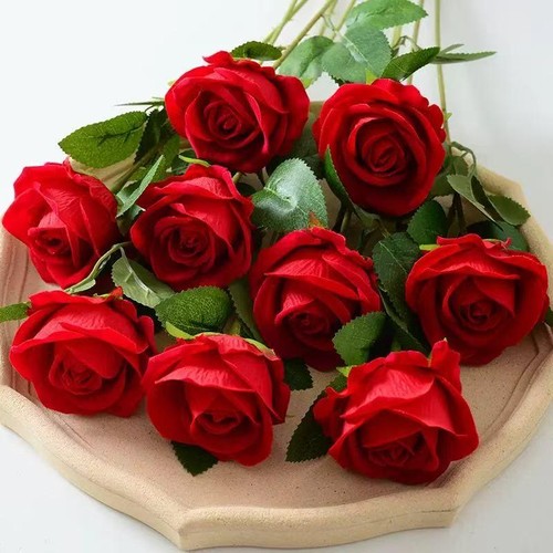 Red roses artificial - 3-20×,