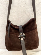 " Furla" sac à main en cuir daim vintage bag