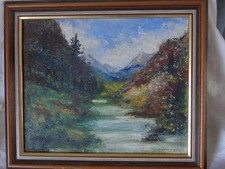 Tableau à l'huile paysage
