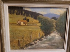 ANCIEN TABLEAU,HUILE SUR
