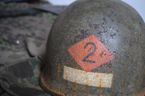 Wwii helmet 2nd - m1, /