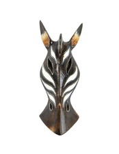Masque zèbre en bois 30cm -