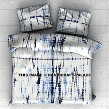 Housse De Couette En Coton Indien Tie Dye Fait Main Pour Reine
