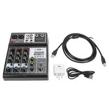 Digital Sound Mixer 4 Channel Mini Sound Mixing Console For Recording Live