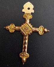 Croix Jeannette Plaqué Or